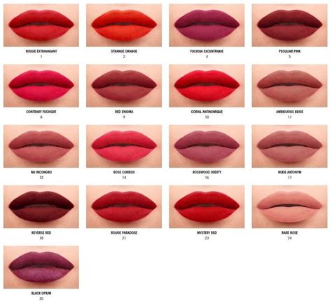 ysl lipstick matte|ysl lipstick color chart.